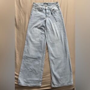 Light Blue Wide-Leg Jeans